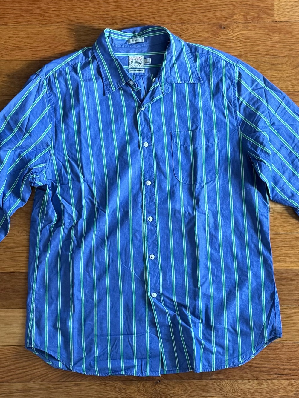 J.Crew Secret Wash Striped Button-Up Shirt